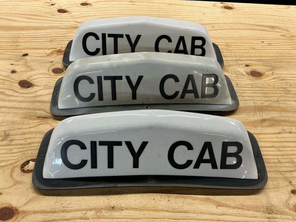 City Cab Taxi Roof Signs