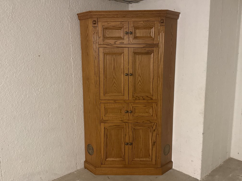 Corner Entertainment Cabinet