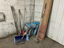 Yard Tools And Cedar Mulch