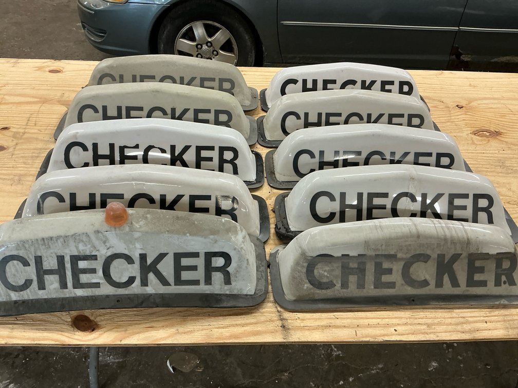 Checker Taxi Cab Roof Signs
