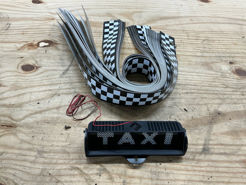 LED Taxi Sign With Decals