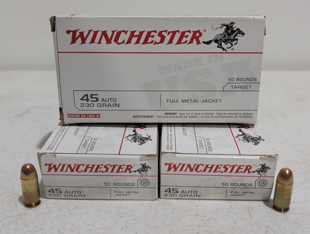 Winchester 45 Auto Ammunition