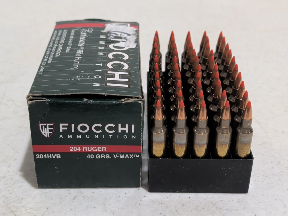 Fiocchi 204 Ruger Ammunition