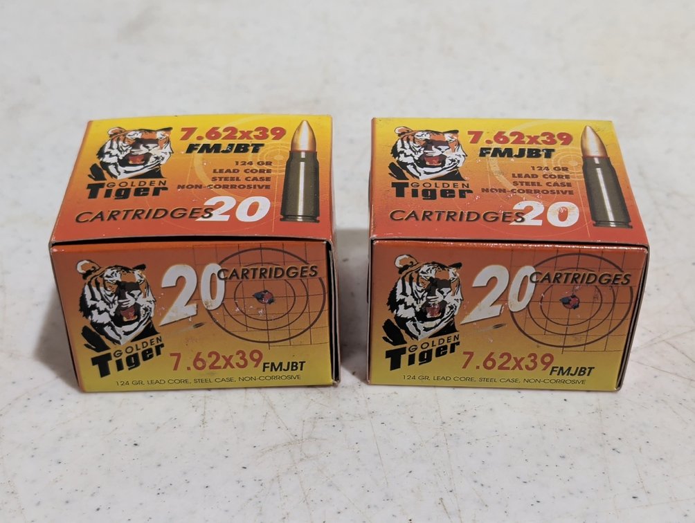 Golden Tiger 7.62x39 Ammunition