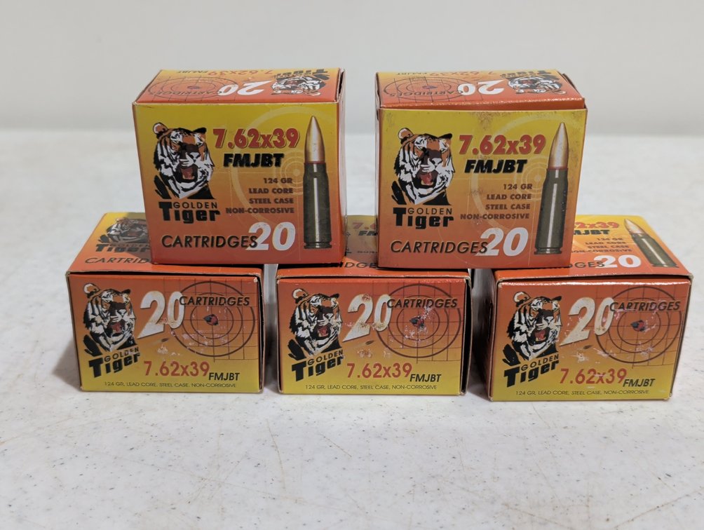 Golden Tiger 7.62x39 Ammunition