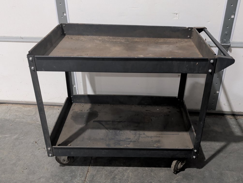 Two-Tier Steel Rolling Utility Cart