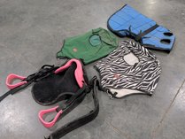Equestrian Bareback Pad And Tack Lot