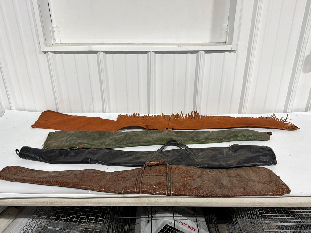Four Soft Long Gun Cases And Scabbards