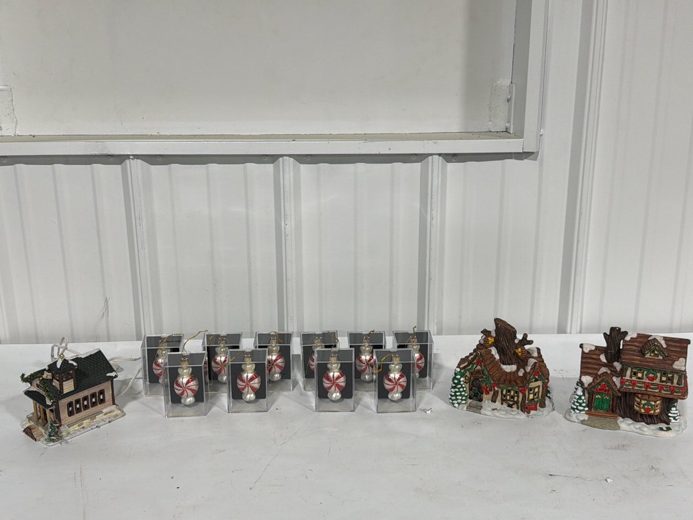 Christmas Village Buildings And Ornaments