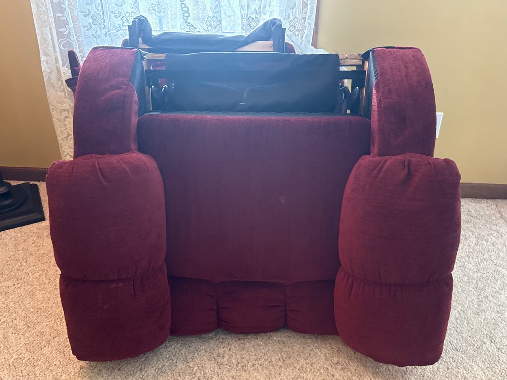 Burgundy Reclining Loveseat