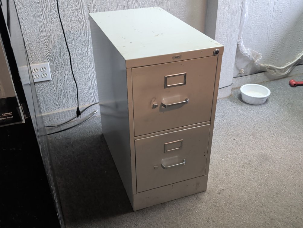 HON Two Drawer Vertical Filing Cabinet