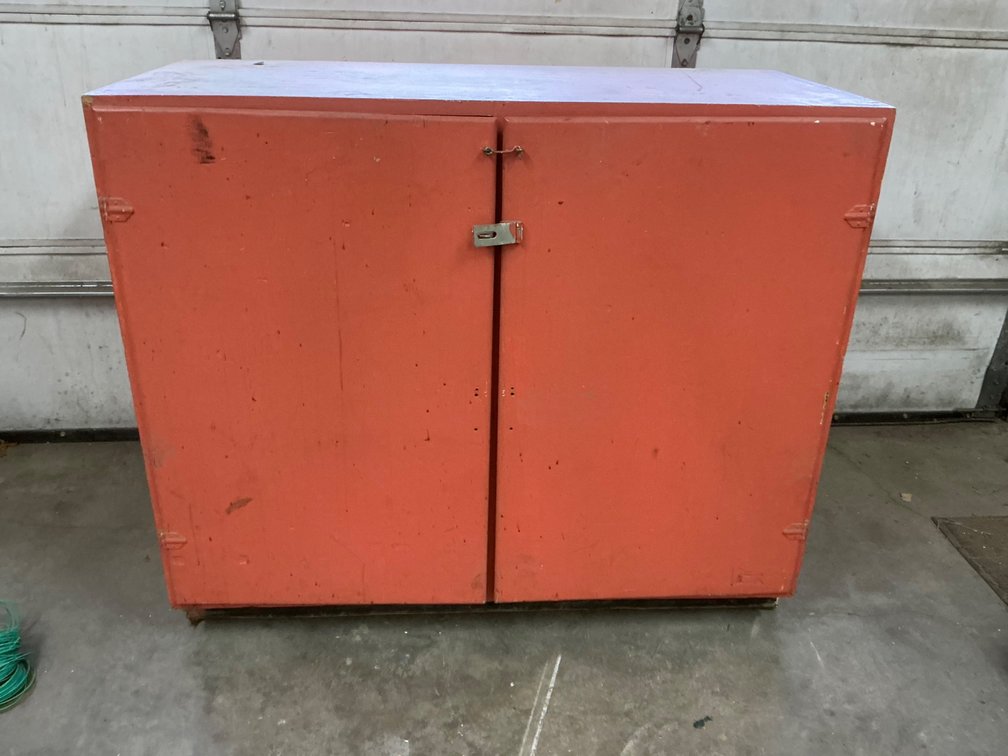 Wooden Two-Door Storage Cabinet