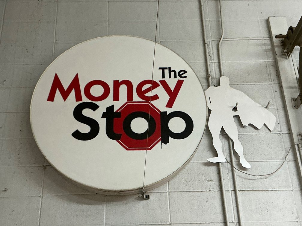 The Money Stop Round Sign And Cutout