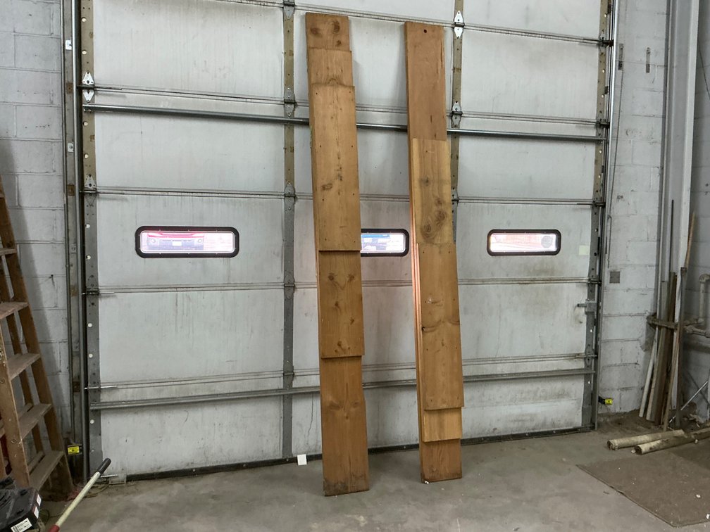 Pair Of Stepped Wooden Ramp Boards