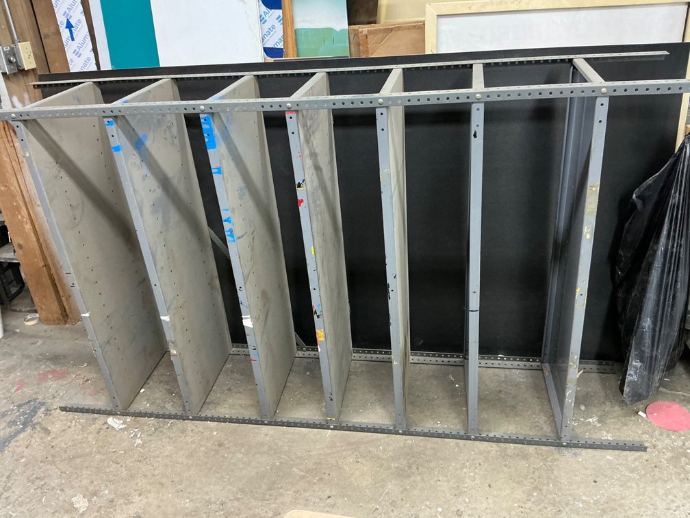 Metal Vertical Divider Storage Rack