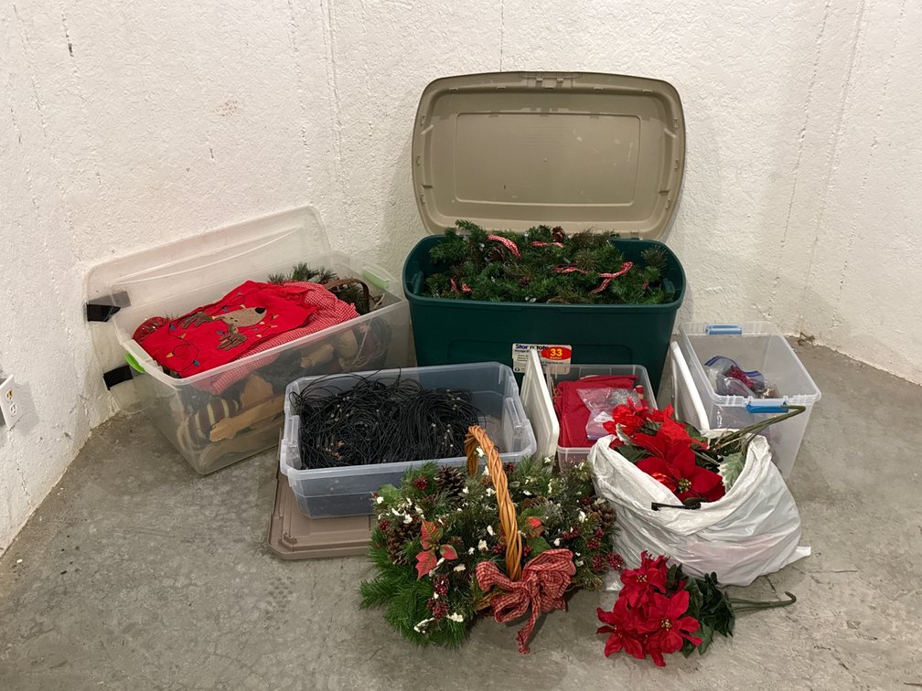 Holiday Decor And Storage Totes