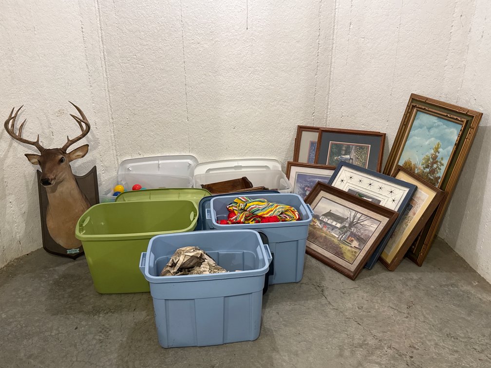 Mounted Deer Buck Plaque Art And Totes