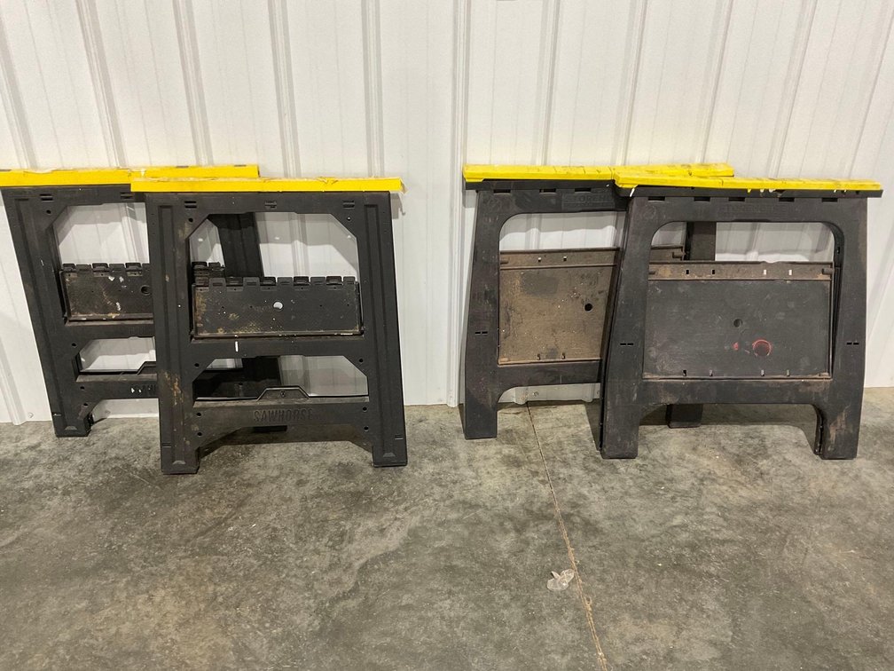 Two Pair Of Sawhorses 