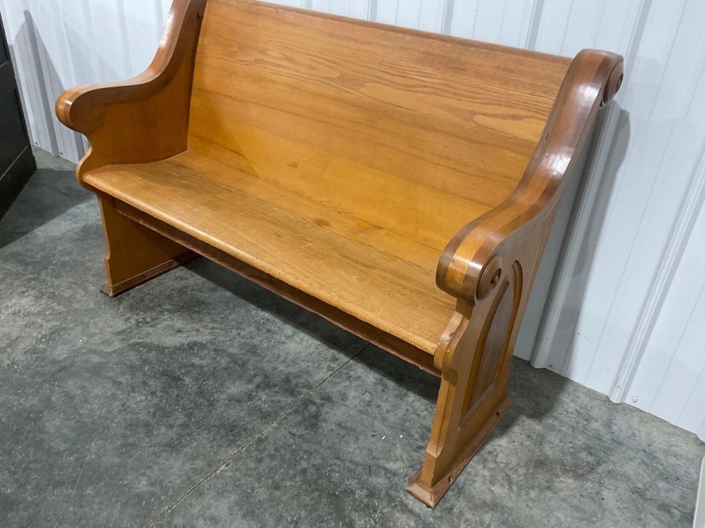 Oak Church Pew 