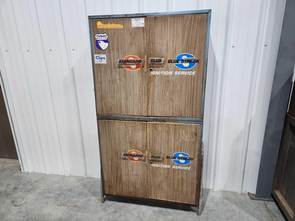 Vintage Metal Tool Cabinet 