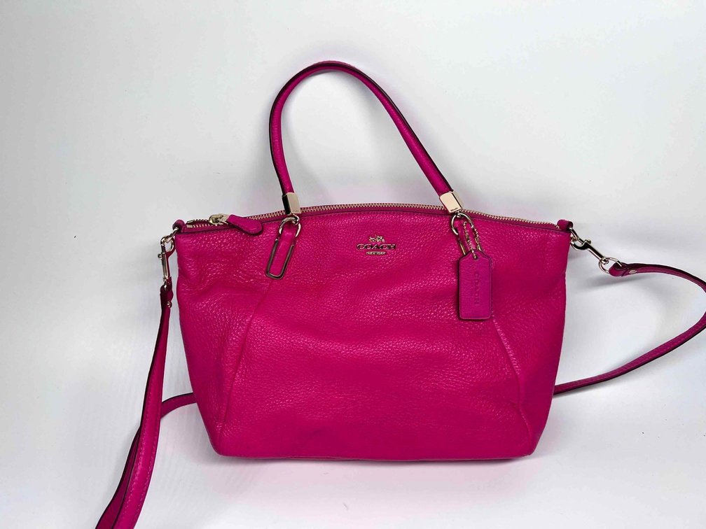 Coach Magenta Leather Purse 