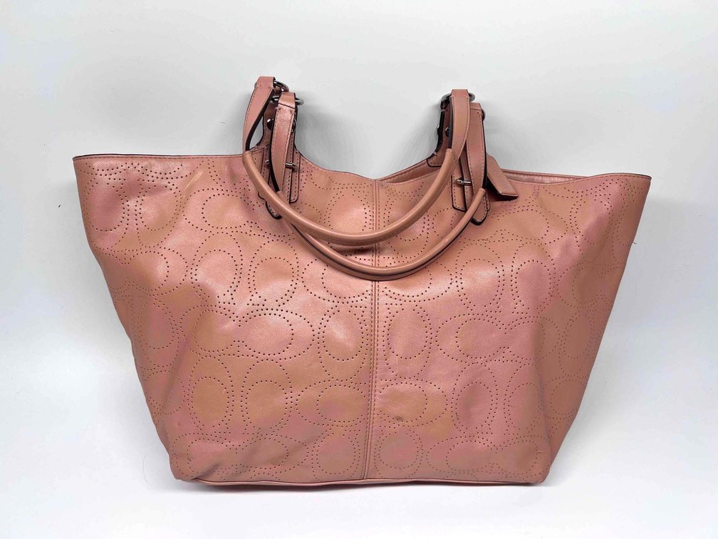 Coach Perforated Leather Purse 