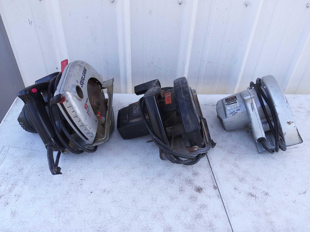 Three 7 1/4" Circular Saws