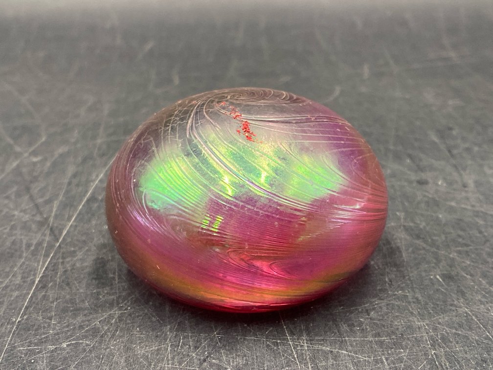 Artist Signed Art Glass Paper Weight