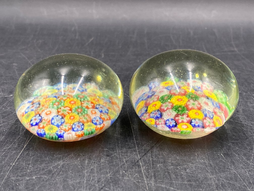 Millefiori Art Glass Paperweights