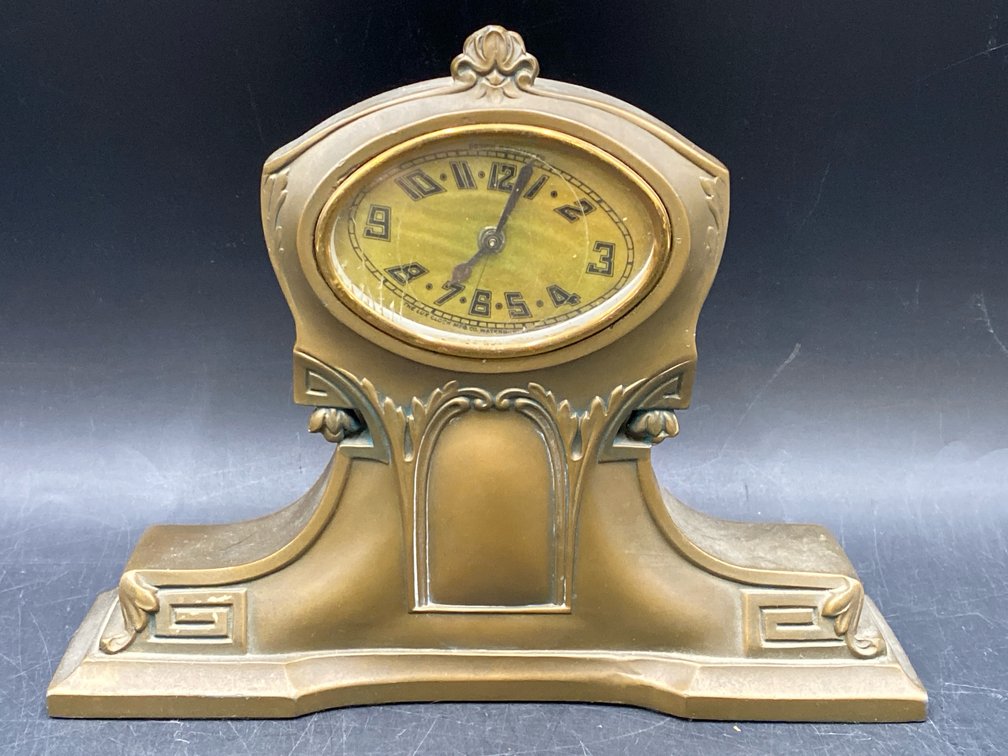 Art Nouveau The Lux Clock Mfg Co. Mantle Clock