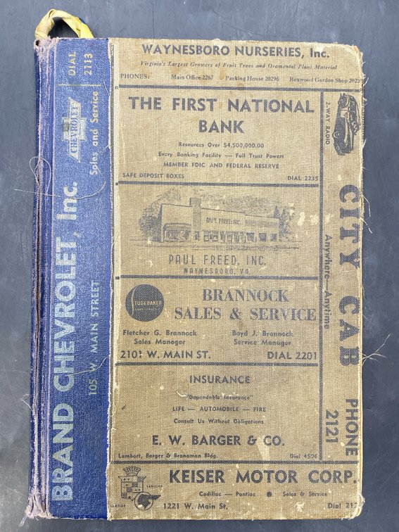 Waynesboro City Directory 1950-1951