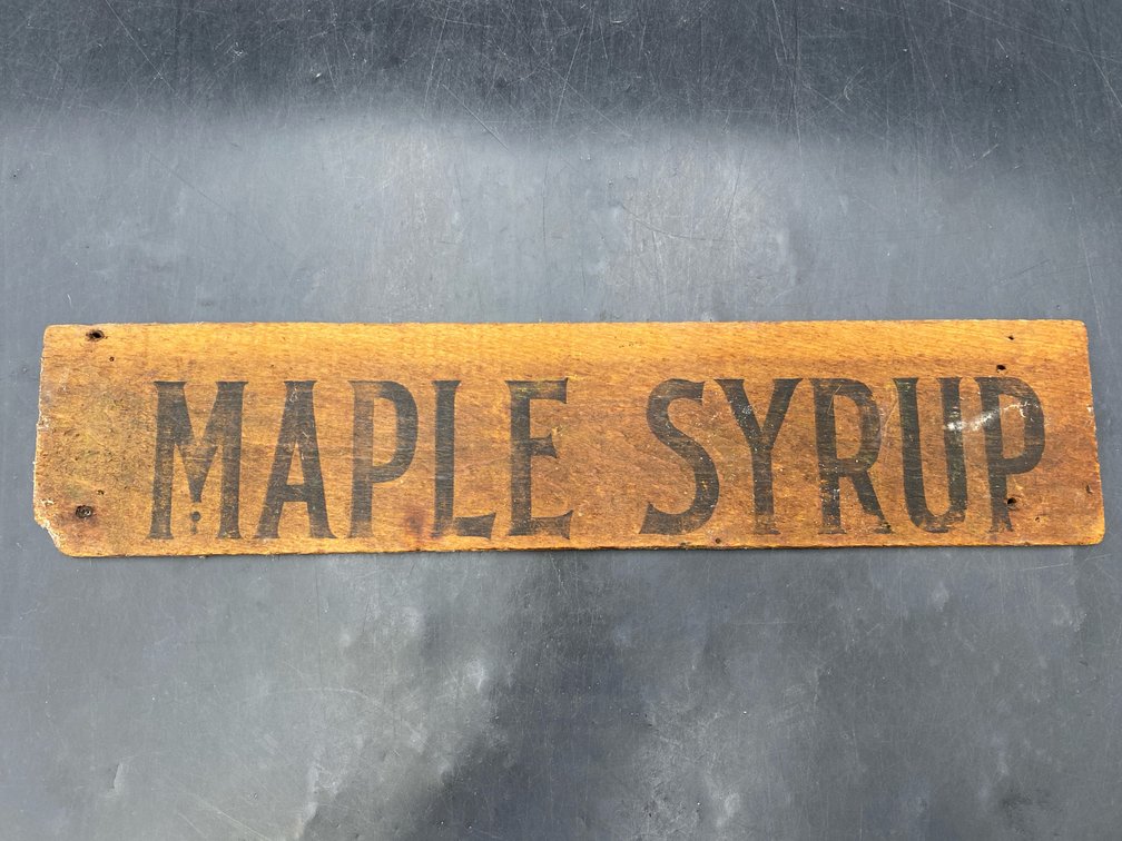 Maple Syrup Wooden Sign