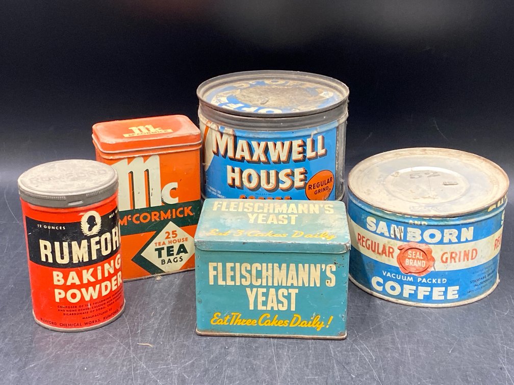 Vintage Kitchen Advertising Tins