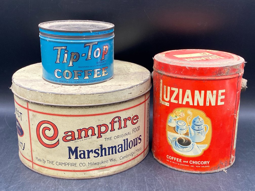 Advertising Tins Lot of 3