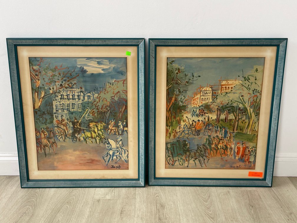 Au Bois de Boulogne Parisian Street Scene Framed Prints