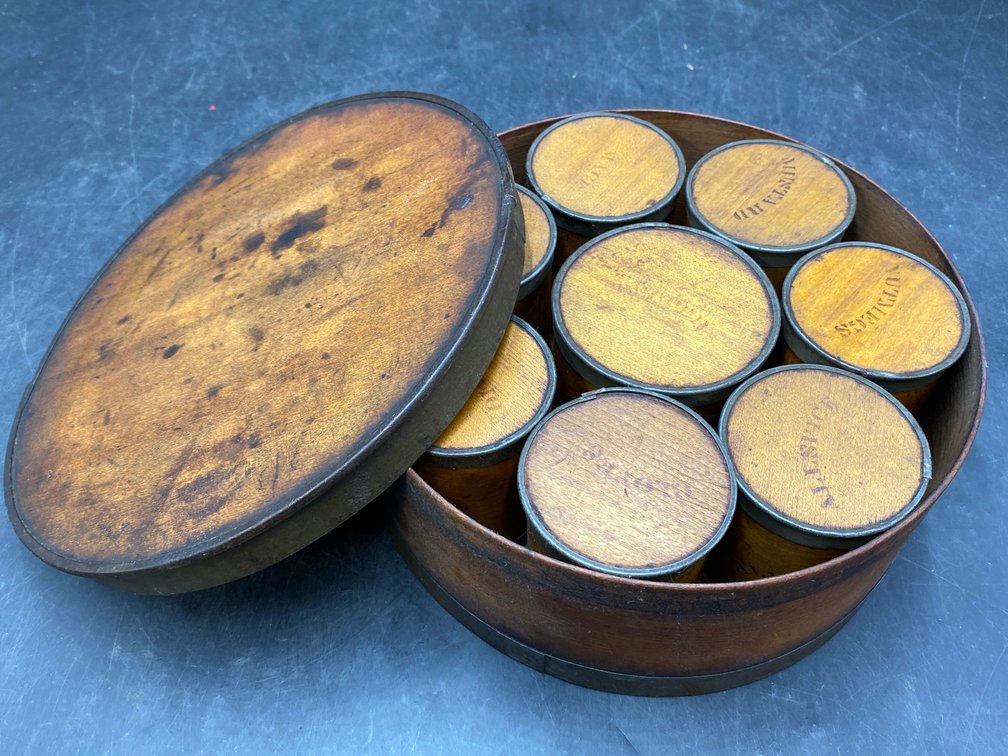 Vintage Bentwood Spice Box