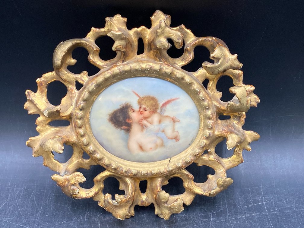 Hand-Painted Porcelain Plaque