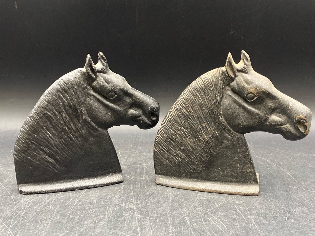 VMC "Percheron" Horse Head Bookends