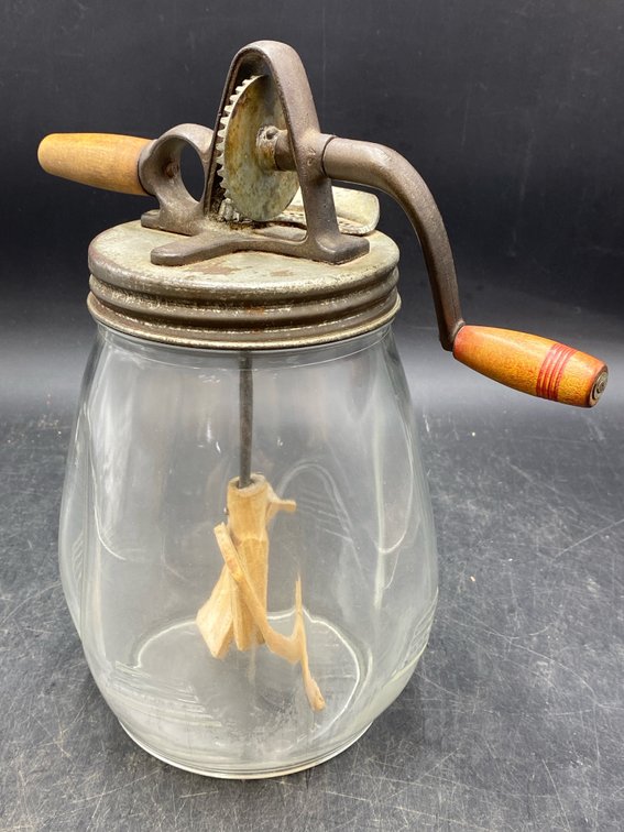 Vintage Dazey Glass Jar Butter Churn