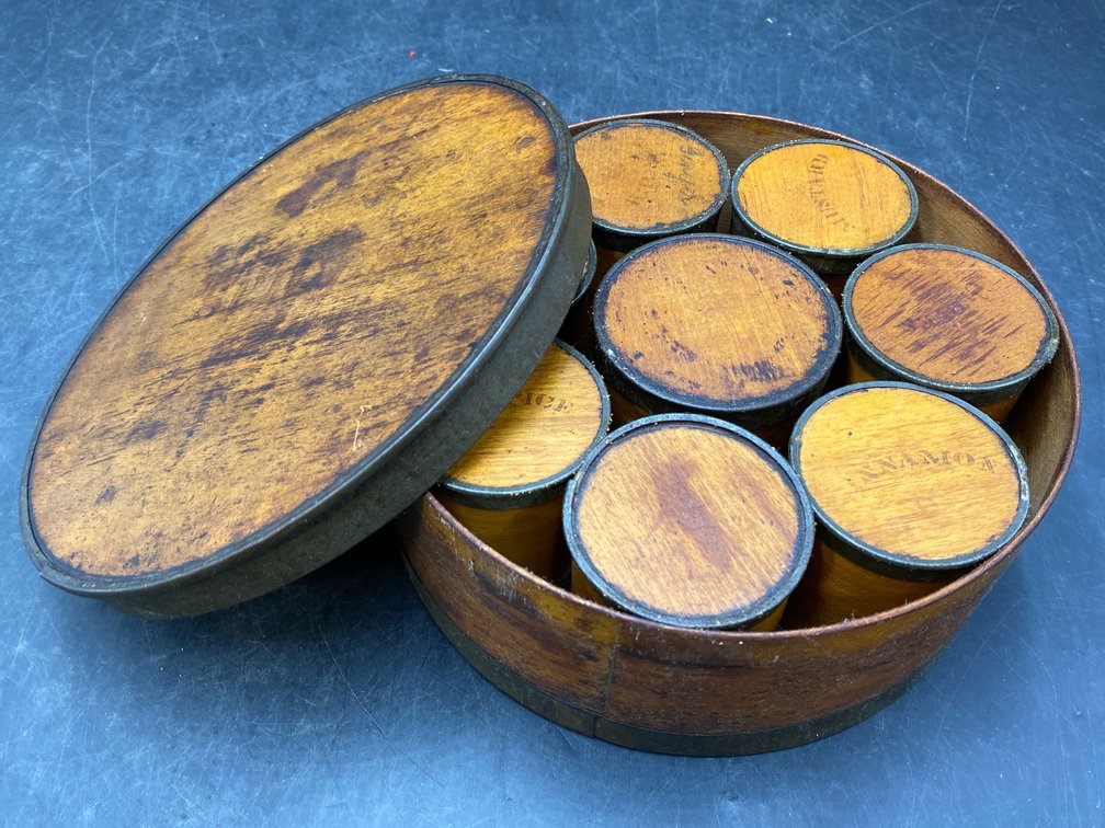 Vintage Bentwood Spice Box