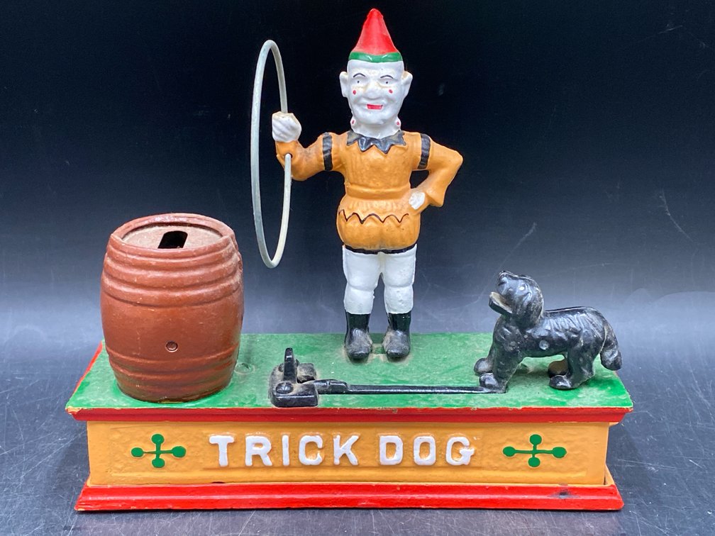 Circus Themed Cast Iron Coin Bank