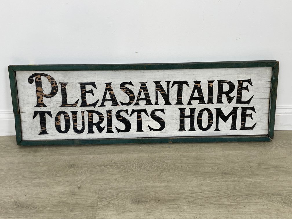 Vintage Double Sided Advertisment Sign