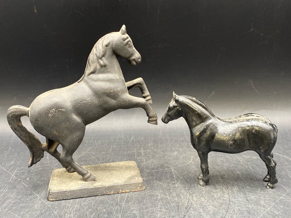 "Iron Art" Horse Coin Bank & Related