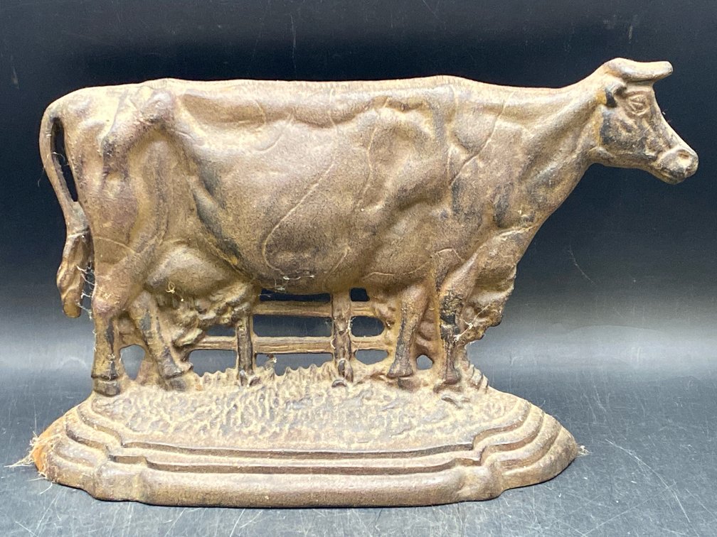 Cast Iron Cow Doorstop