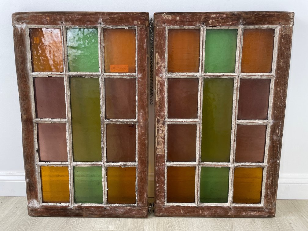 Multi-Pane Color Glass Window Panes