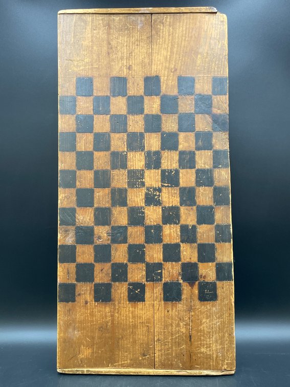 Primitive Wooden Checkerboard