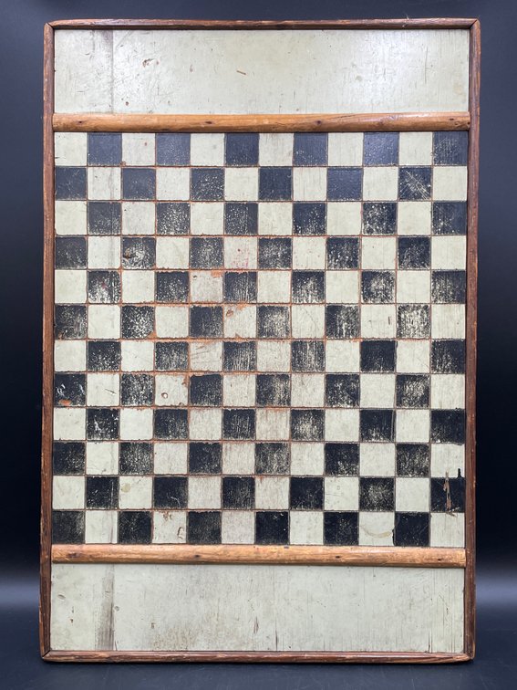 Handmade Folk Art Wooden Game Board