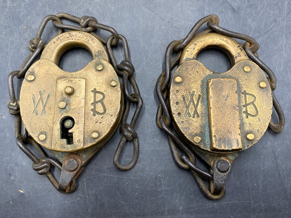 Brass Railroad Padlocks