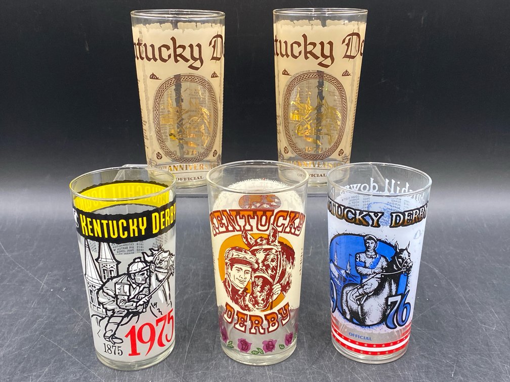 1970's Kentucky Derby Mint Julep Tumblers