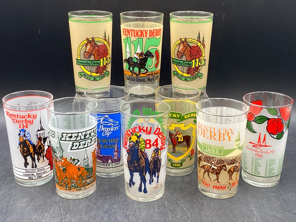 1980's Kentucky Derby Mint Julep Tumblers